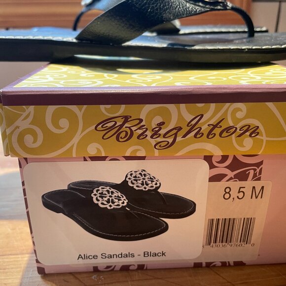 Brighton Alice Sandals 8.5 Black - Like NEW - in original box - Picture 4 of 5